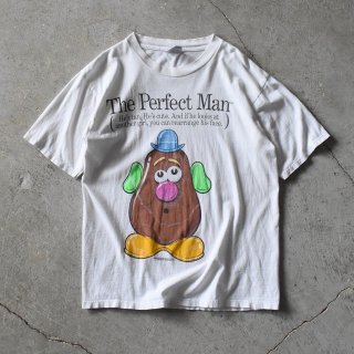 【一般販売開始】90s Mr.POTATO HEAD "The Perfect Man" JOKE T-SHIRT