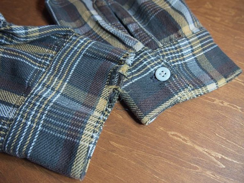 画像2: 1960sマチ付きヘビーネルシャツ