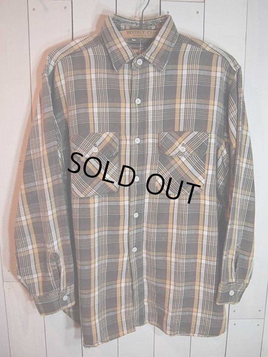 画像1: 1960sマチ付きヘビーネルシャツ (1)