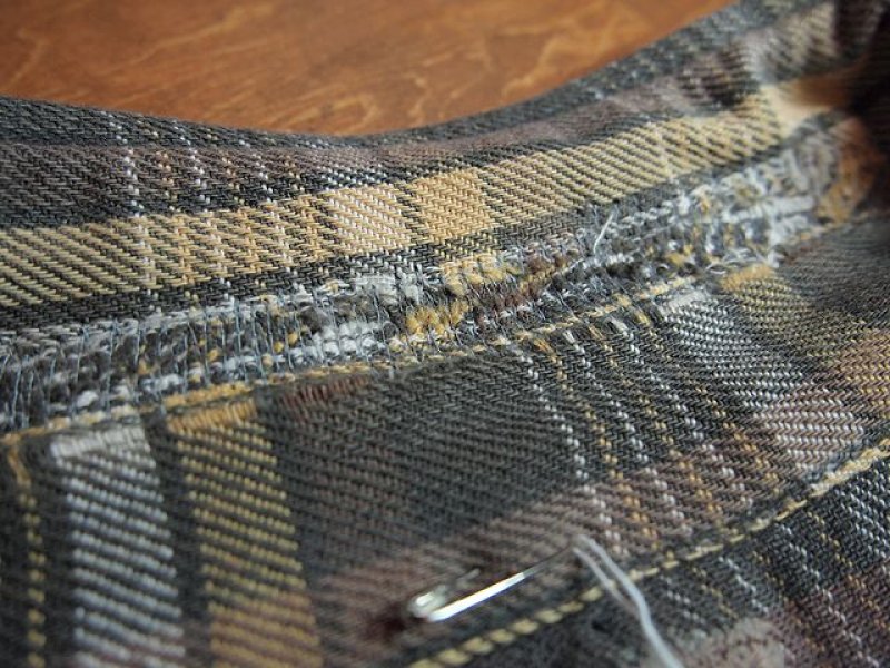 画像1: 1960sマチ付きヘビーネルシャツ