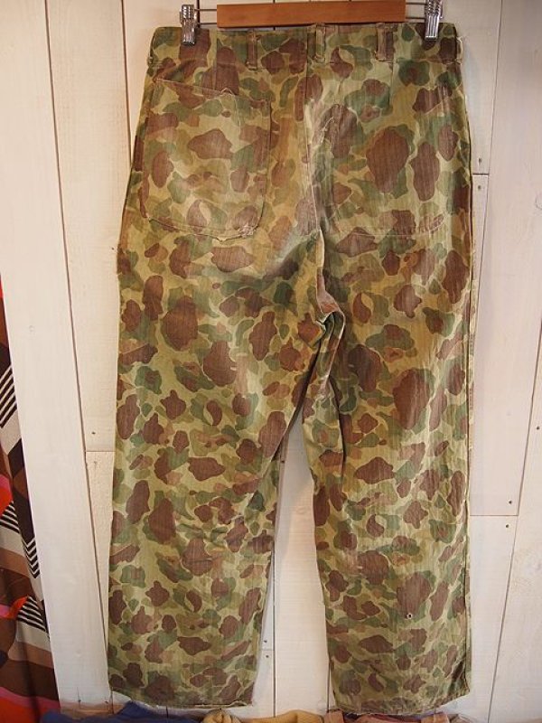 1940s USMC P-1942ダックハンターカモHBTパンツ 
