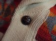 画像4: 1970s【PENDLETON】チーフジョセフ柄ショールカラーニットカーディガン (4)