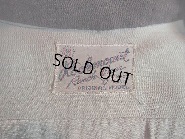 画像3: SALE!! 1950s【Rockmount】ロングホーン刺繍マチ付きレーヨンウエスタンシャツ