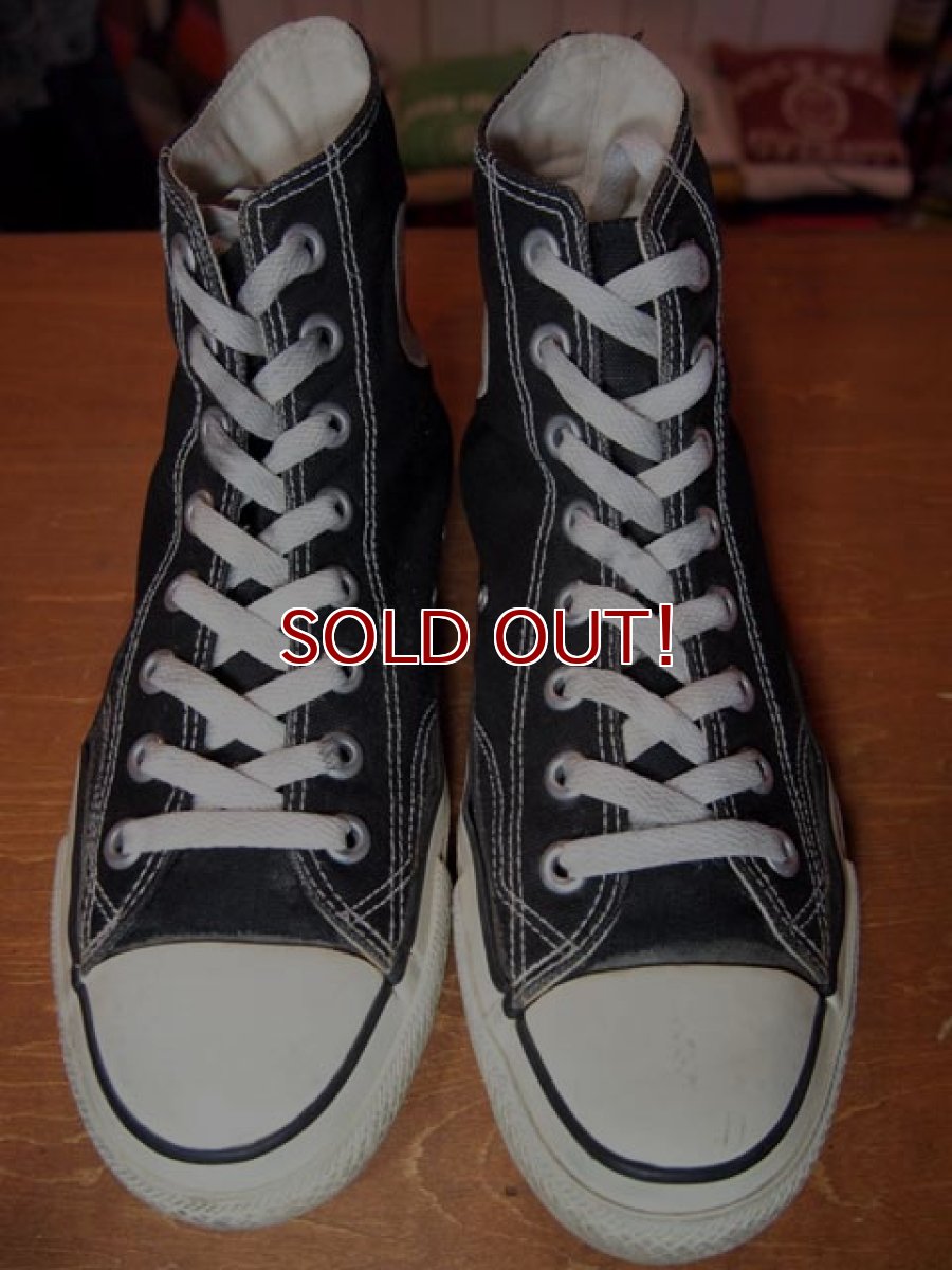 画像2: 1980sKOREA【CONVERSE ALLSTAR】あて布ブラックHi　7 1/2 (2)