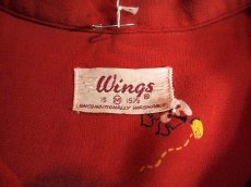 画像3: 1950s【Wings】総柄レーヨンシャツ (3)