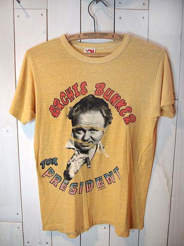 1970s?アーチバンカー?染込みプリントTee - 古着屋HamburgCafe