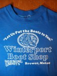 画像1: 1980s【Hanes】?REDWING取扱店「Winterport Boot Shop」?Tシャツ (1)