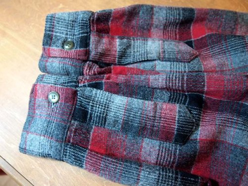 詳細画像1: 1950s【MerrillWoolens】オンブレチェックウールシャツ