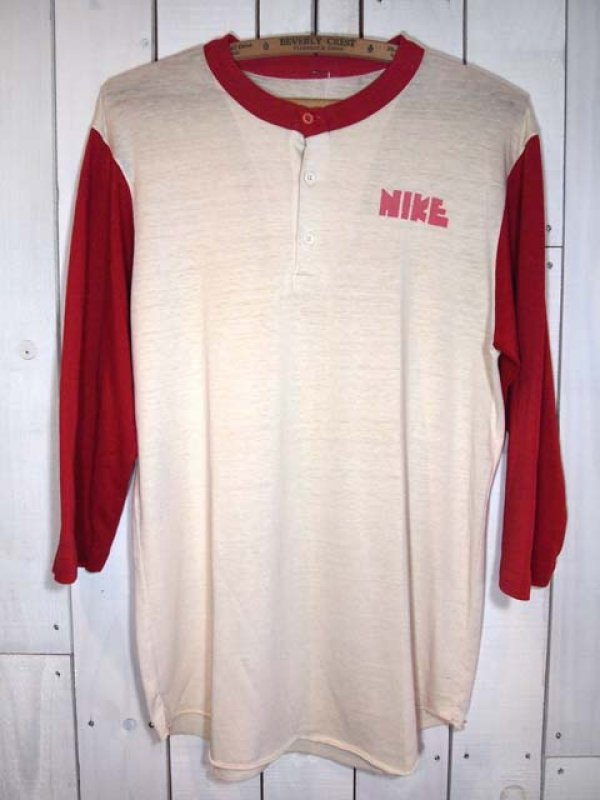 1970s【NIKE】?ゴツナイキ?ベースボールTシャツ - 古着屋HamburgCafe