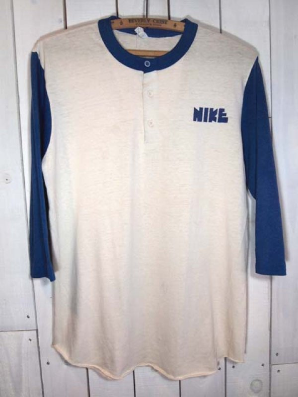 1970s【NIKE】?ゴツナイキ?ベースボールTシャツ - 古着屋HamburgCafe