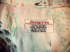 画像3: 1960s【PENNEY'S】和柄レーヨンアロハシャツ (3)