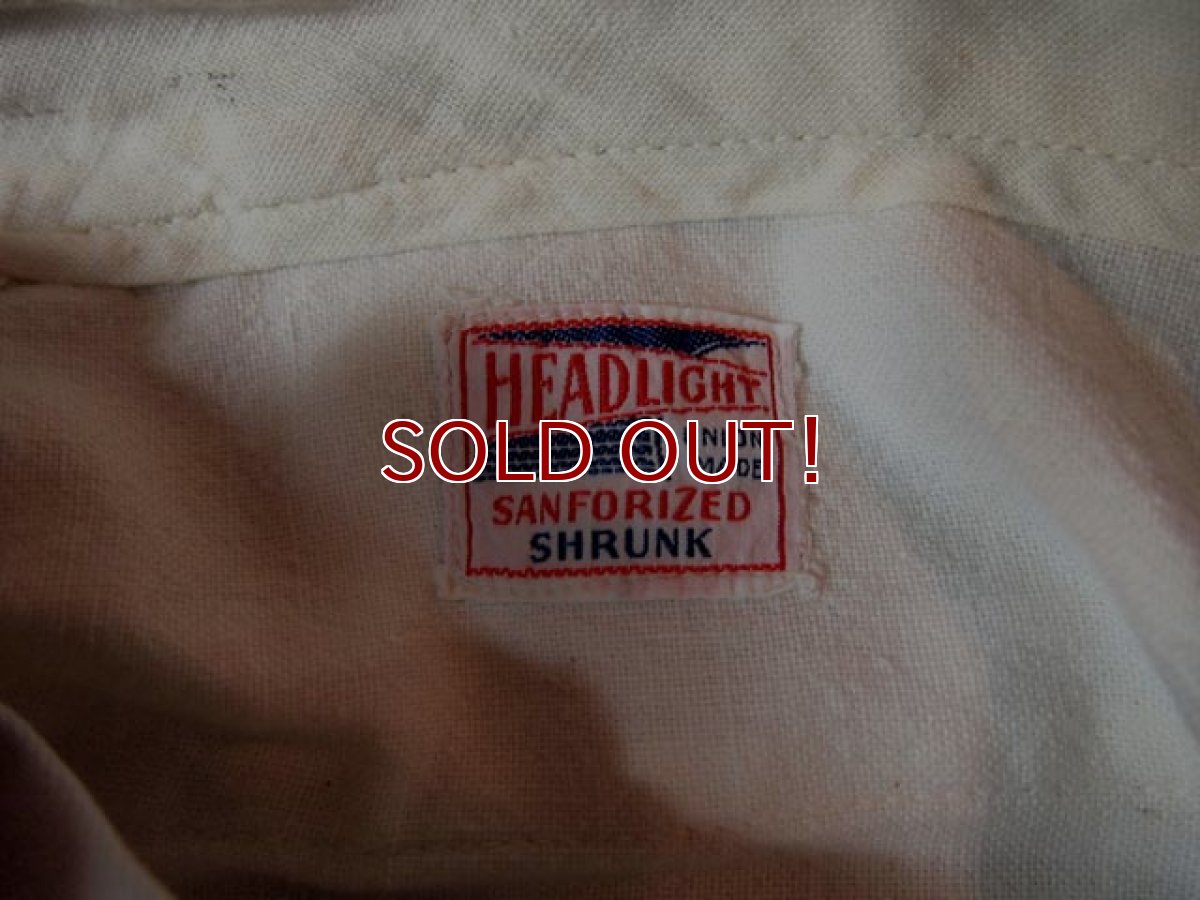 画像3: SALE!! 1950s【HEADLIGHT】ホワイトワークパンツ (3)