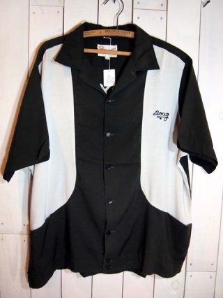 1960s【HILTON】レーヨンボーリングシャツ?黒? - 古着屋HamburgCafe