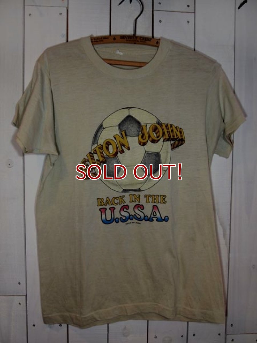 画像2: 1970s【ELTON JOHN】?BACK IN THE U.S.S.A.?1978年北米ツアーTシャツ (2)