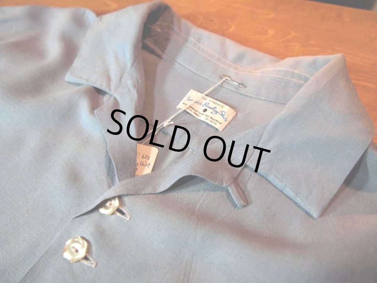 画像4: 1960s【ServiceBowlingShirt】チェーンステッチ刺繍レーヨンボーリングシャツ (4)