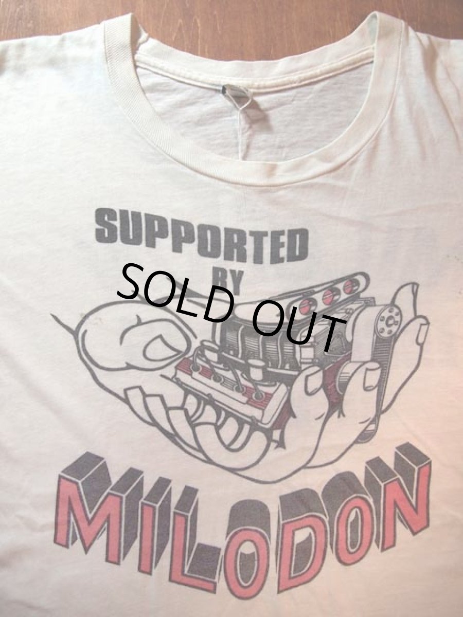 画像1: 1960s【Russell】?MILODON?染込みプリントTシャツ (1)