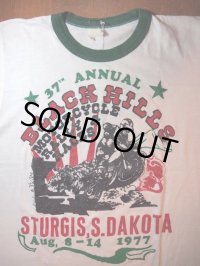 1970s?STURGIS(スタージス)?77年リンガーTシャツ