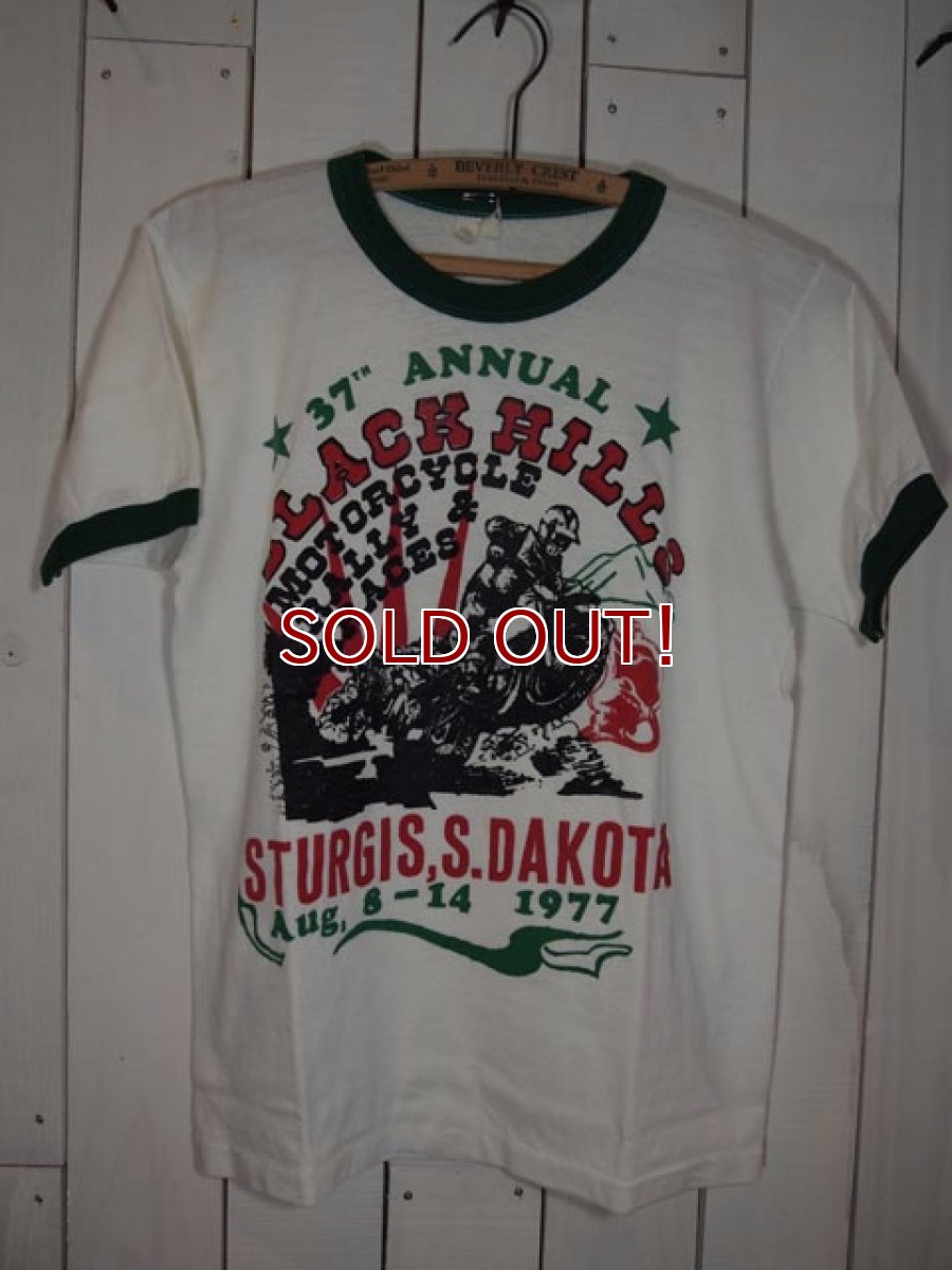 画像2: 1970s?STURGIS(スタージス)?77年リンガーTシャツ (2)