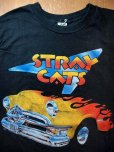 画像1: 1980s【SCREEN STARS青タグ】?ストレイキャッツ?83年ROCK THIS TOWNツアーノースリーブTシャツ (1)