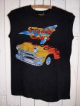 画像2: 1980s【SCREEN STARS青タグ】?ストレイキャッツ?83年ROCK THIS TOWNツアーノースリーブTシャツ (2)