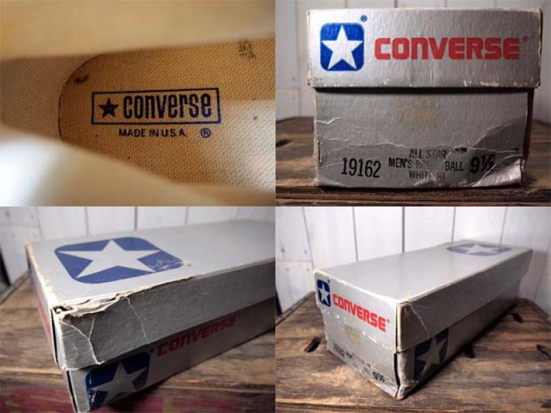 画像3: 銀箱デッドストック!!1980s【CONVERSE ALLSTAR】生成りHi 9 1/2