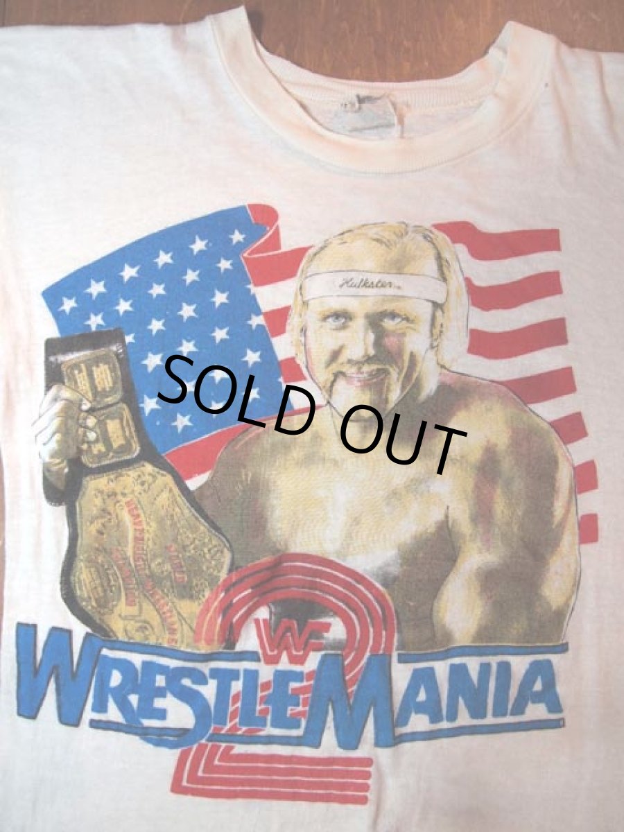 画像1: 1980sパキ綿WWF?ハルクホーガン?プロレスTシャツ (1)