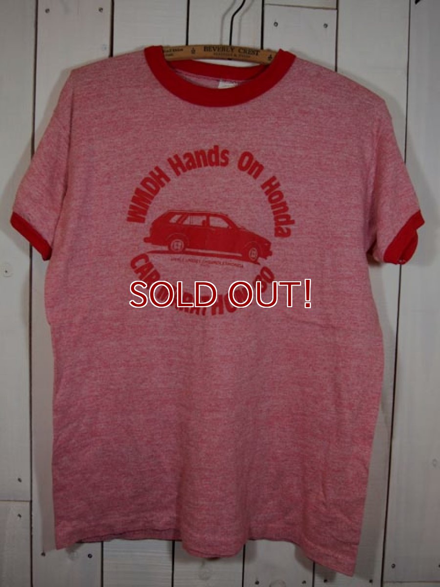 画像2: 1980s【Russell】?HONDA?杢リンガーTシャツ (2)