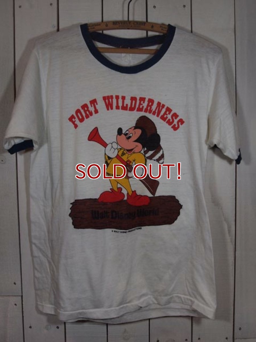 画像2: 1970s?ミッキー?FORT WILDERNESSリンガーTシャツ (2)