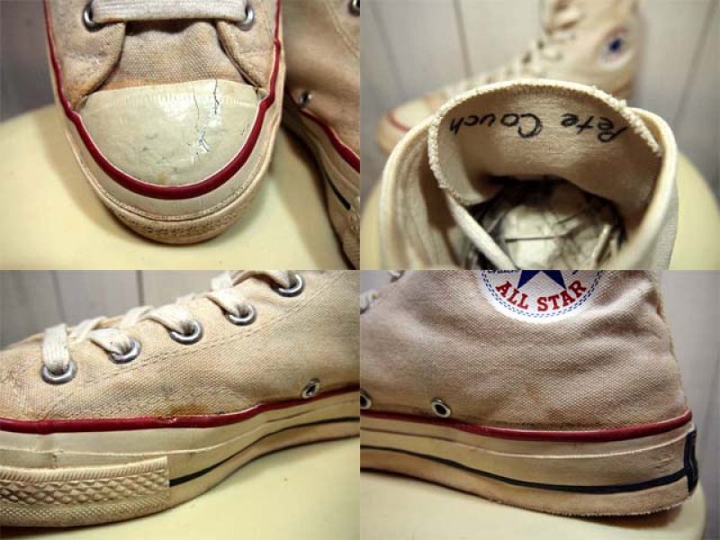 画像3: 1960s三ツ星【CONVERSE】チャックテイラー生成りHi Rマーク無し Size10