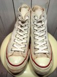 画像2: 1960s三ツ星【CONVERSE】チャックテイラー生成りHi　Rマーク無し　Size10 (2)