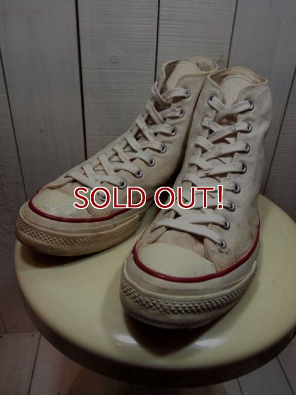 1960s三ツ星【CONVERSE】チャックテイラー生成りHi Rマーク無し Size10 1960s三ツ星【CONVERSE】チャックテイラー生成りHi Rマーク無し Size10