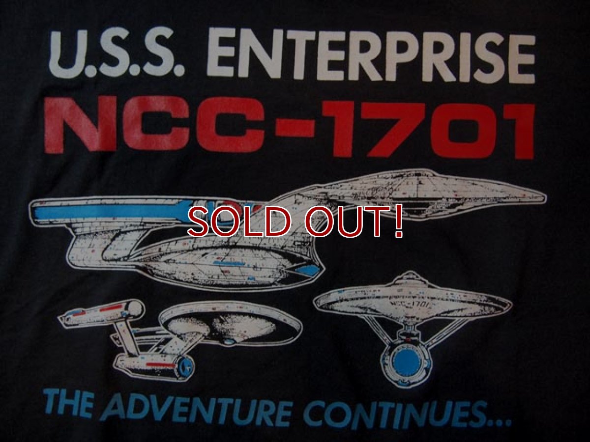 画像5: 1980sスタートレック?USSエンタープライズ号?Tシャツ (5)