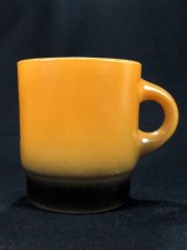 画像1: 1960s【FireKing】スタッキングマグ・オレンジグラデーション (1)