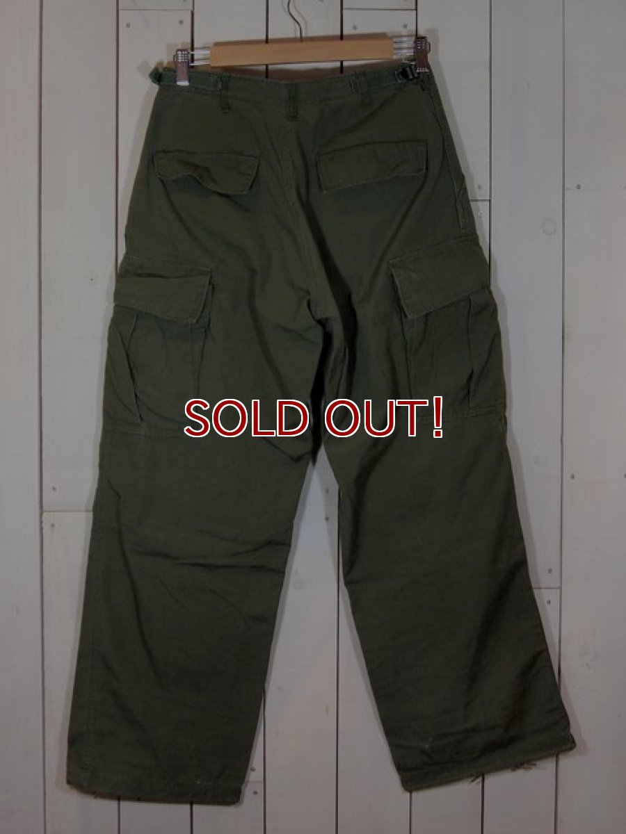 画像2: 1960s【US.ARMY】リップストップジャングルファティーグパンツ (2)