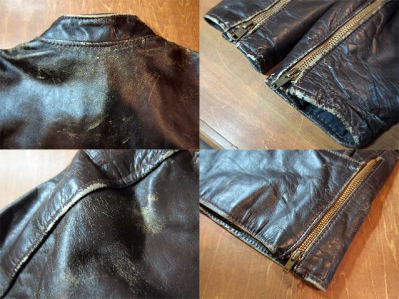 画像3: 1960s【BROOKS】シングルライダースジャケット Size36