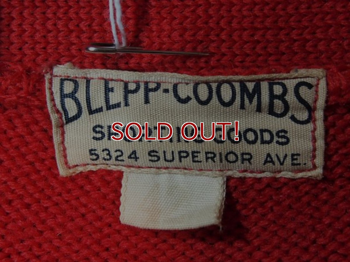 画像3: 1940s【BLEPP-COOMBS】レタードカーディガン (3)