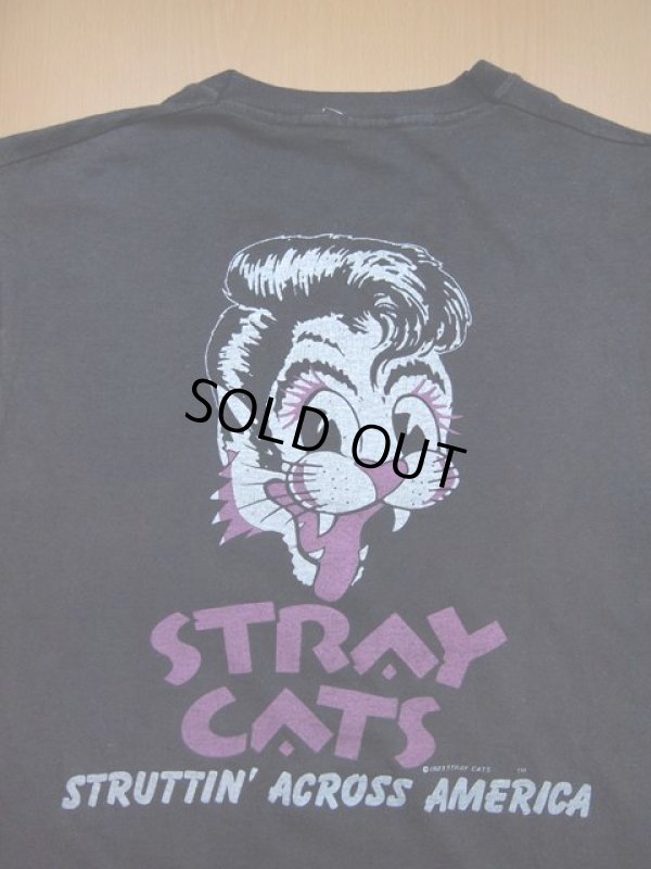 画像4: 1980s〝ストレイキャッツ〟83年STRUTTIN' ACROSS AMERICAツアーTシャツ