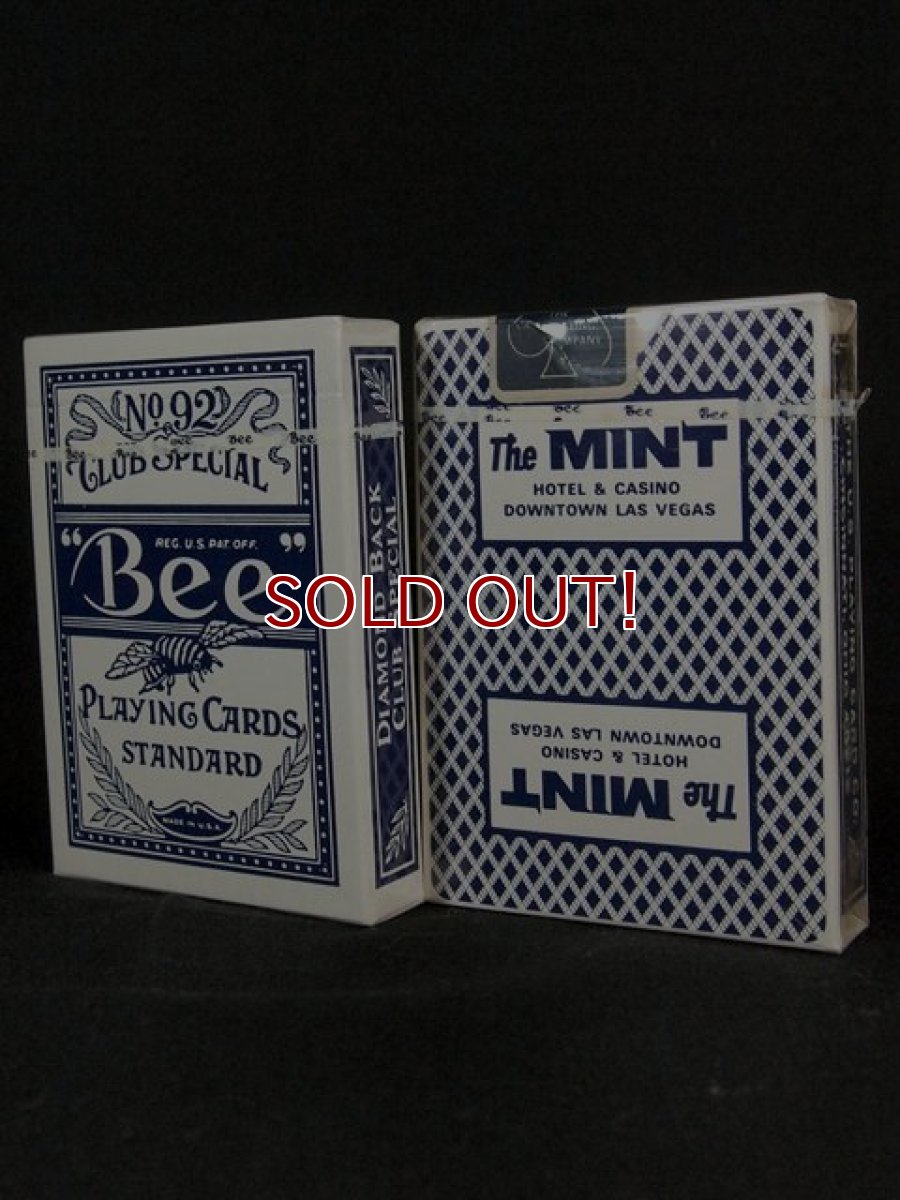 画像1: 未開封デッドストック!!【Bee】カジノホテル実使用トランプ(MINT) (1)