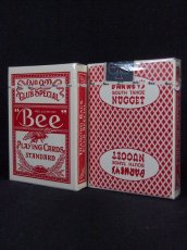 画像1: 未開封デッドストック!!【Bee】カジノホテル実使用トランプ(BARANEY'S NUGGET) (1)