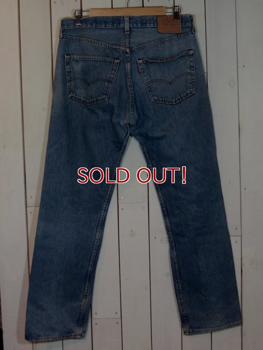 画像2: 1980s【LEVI'S】501黒カン　w36 (2)