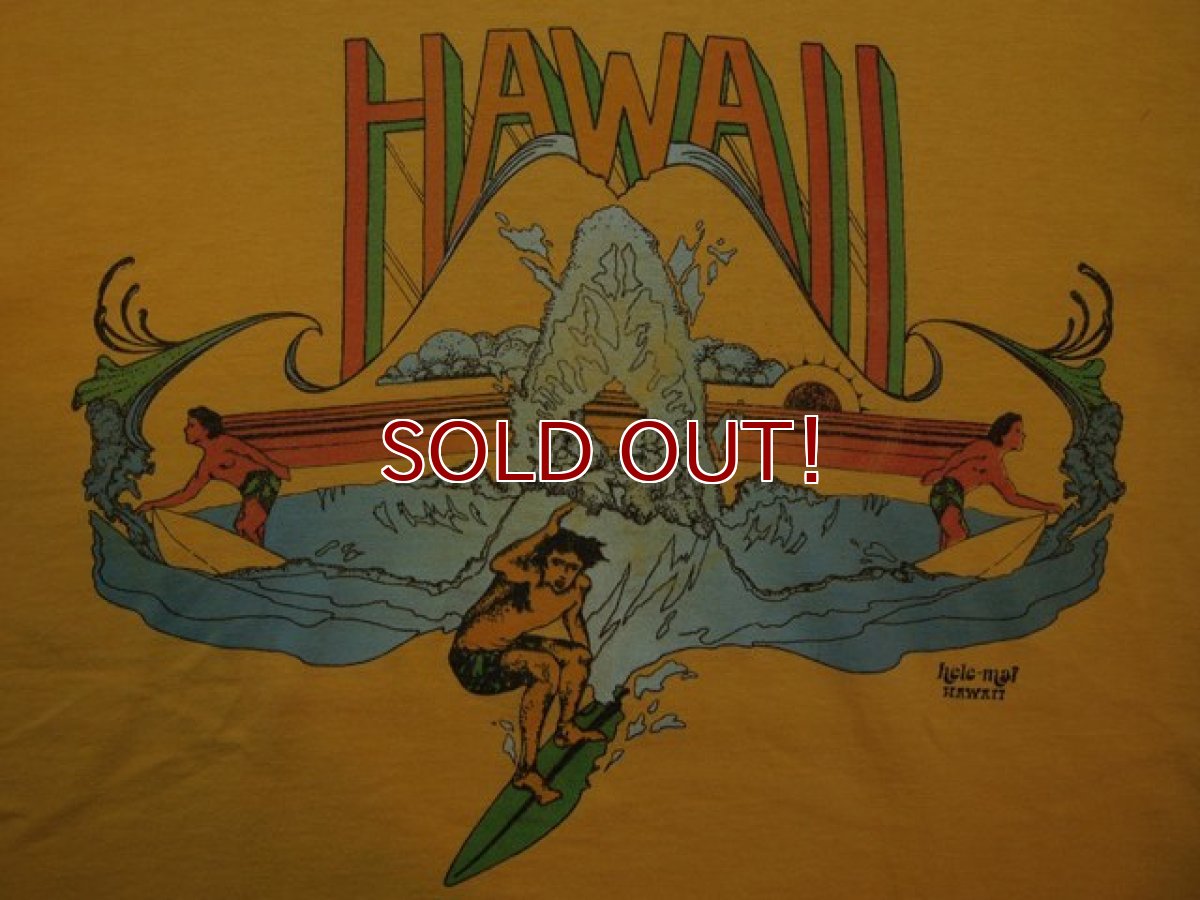 画像5: 1970s【Hanes】HAWAIIサーフTシャツ (5)