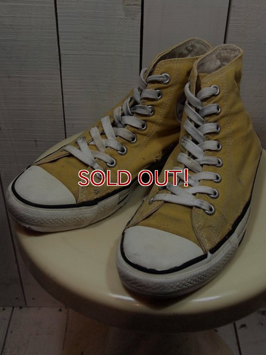画像1: 1990sUSA製【CONVERSE ALLSTAR】イエローHi　7 1/2 (1)
