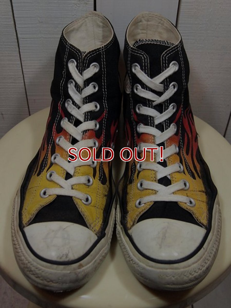 画像2: 【CONVERSE ALLSTAR】ファイヤーパターンHi　10 (2)