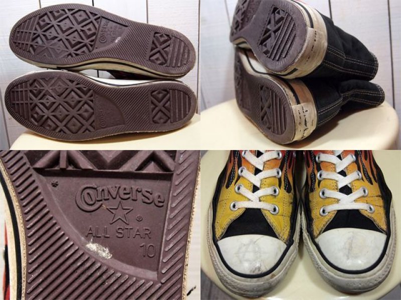 画像1: 【CONVERSE ALLSTAR】ファイヤーパターンHi 10