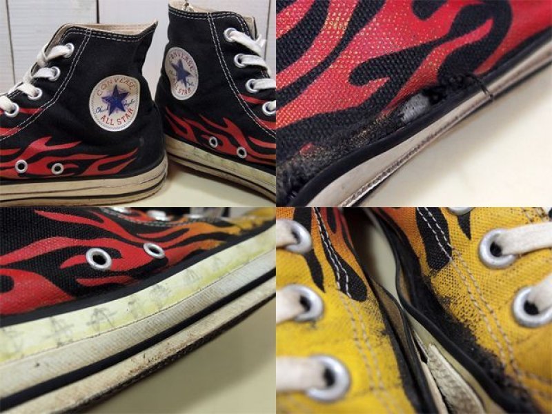 画像2: 【CONVERSE ALLSTAR】ファイヤーパターンHi 10
