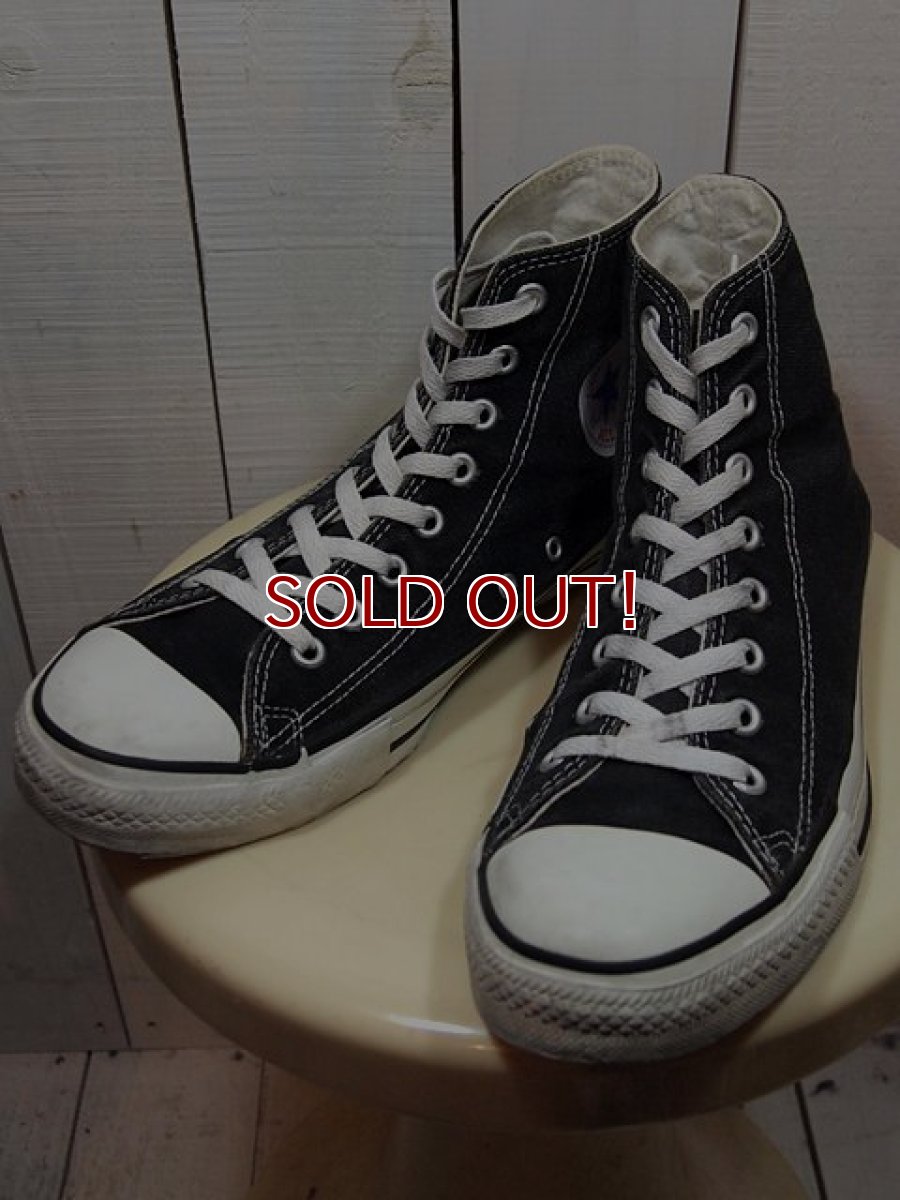 画像1: 1990sUSA製【CONVERSE ALLSTAR】ブラックHi　9 1/2 (1)