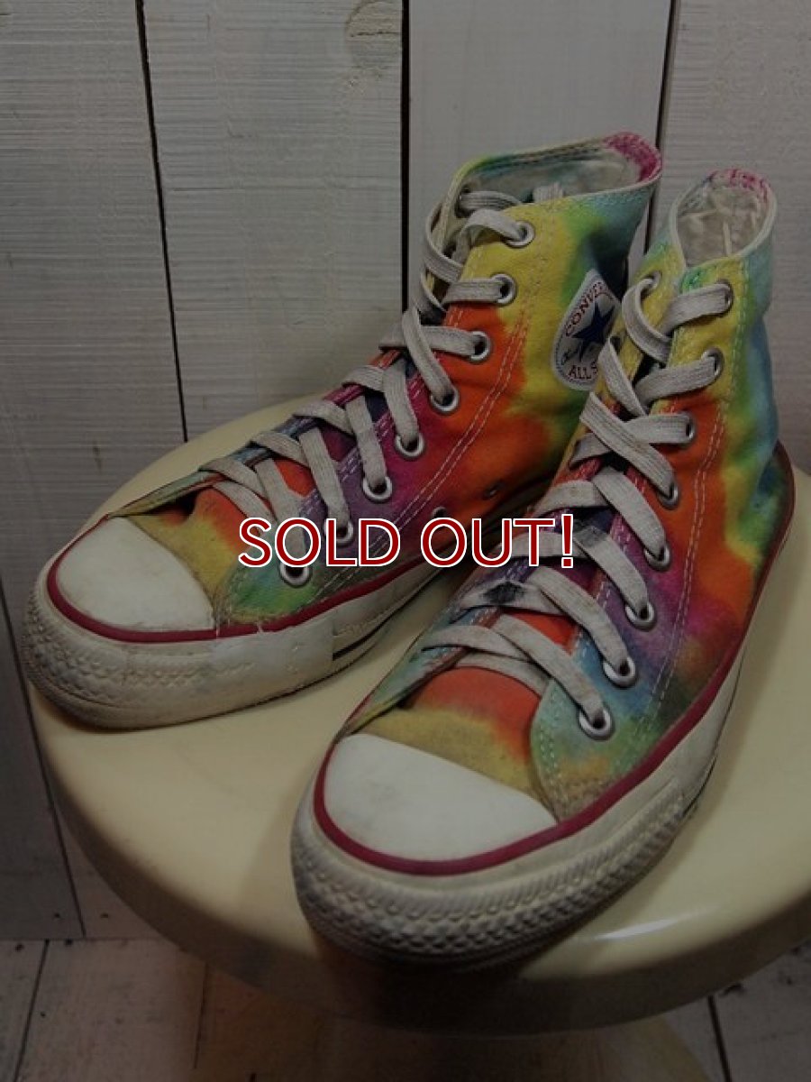 画像1: 1990sUSA製【CONVERSE ALLSTAR】タイダイHi　7 (1)