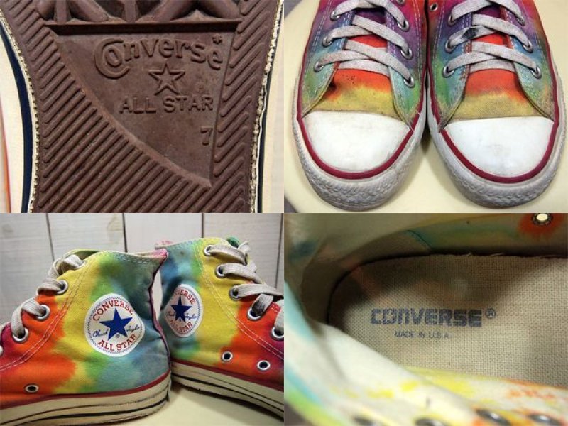 画像3: 1990sUSA製【CONVERSE ALLSTAR】タイダイHi 7