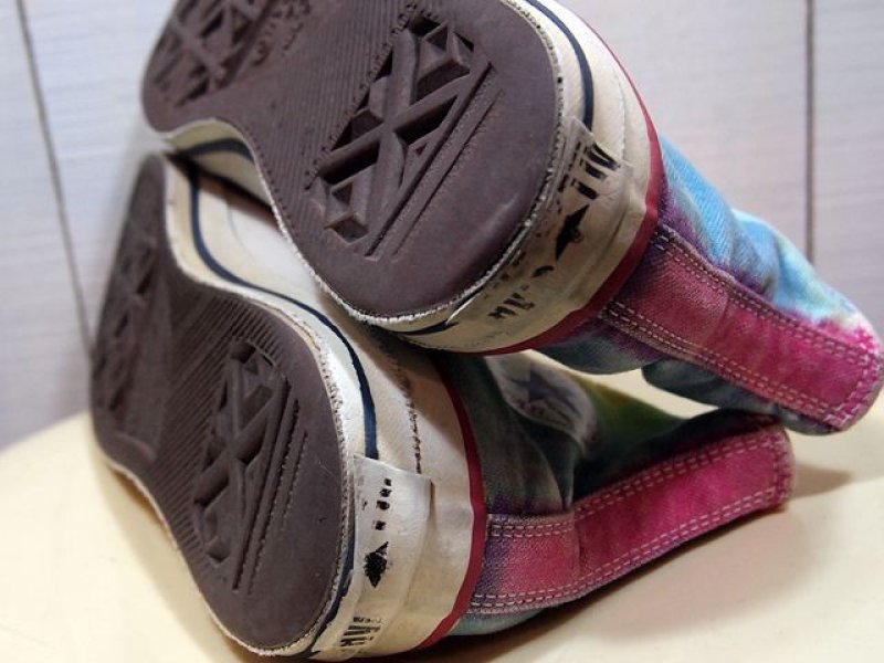 画像2: 1990sUSA製【CONVERSE ALLSTAR】タイダイHi 7