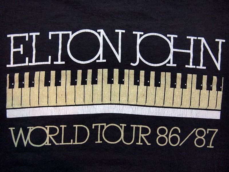 画像2: 1980s?ELTON JOHN?86/87年ツアーTシャツ